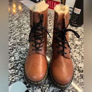 Brand new fleece lined doc martens, size 10 women’s (European).